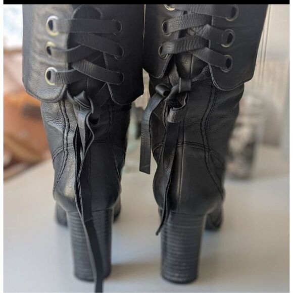 Vic Matiē black leather boot - Picture 5 of 5